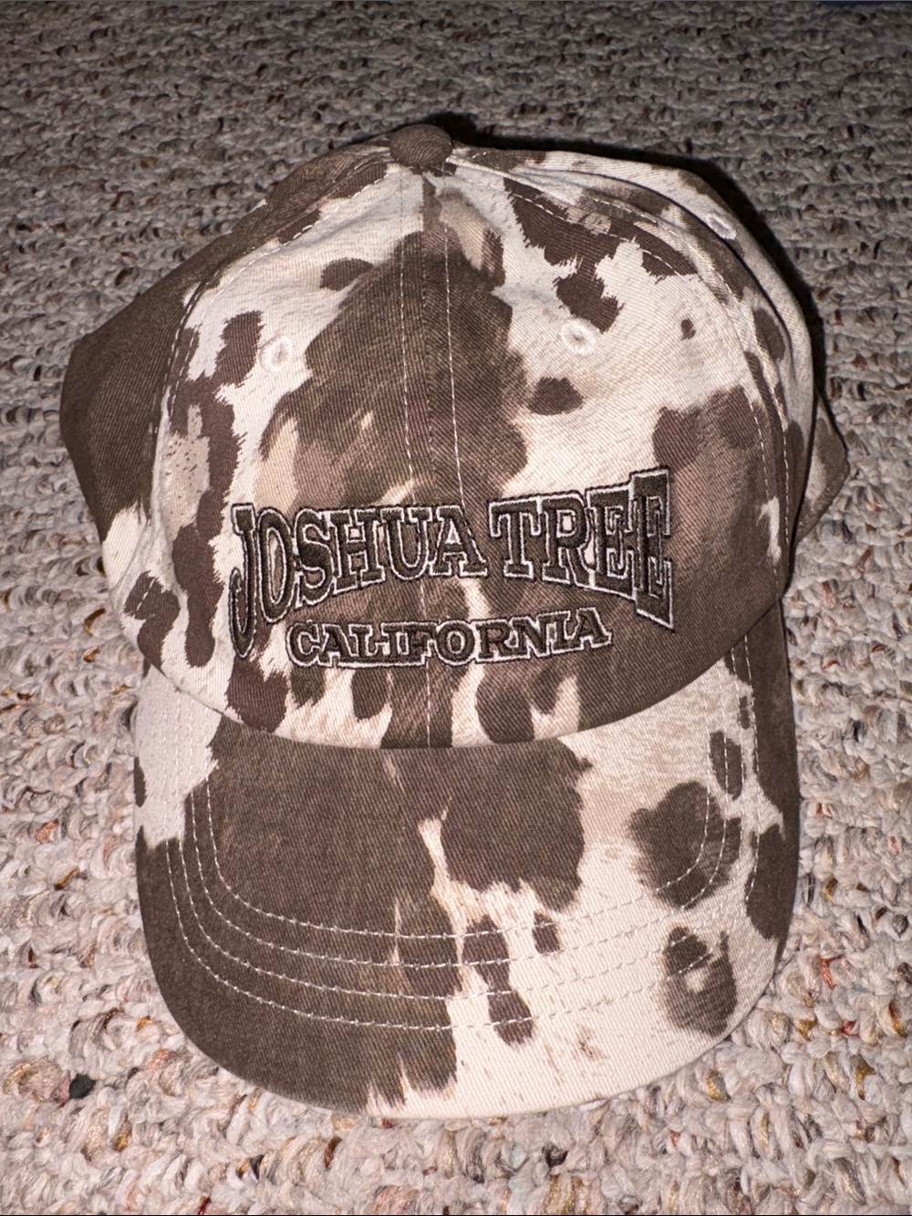 Joshua Tree California Brown & Cream Cap